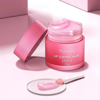 Masque de Nuit Hydratant pour les Lèvres Vegan Logo Personnalisé Minéral Naturel Nourrissant Maquillage Coréen Baume à Lèvres pour Femme