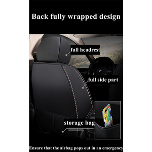 Funda de Asiento de Coche Universal de Cuero de Lujo, Funda Completa para Asiento de Coche, <span class=keywords><strong>Accesorios</strong></span> para Coche - Product Image 5
