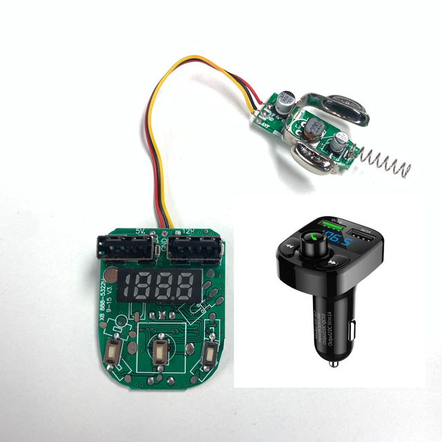 Wireless  Fm USB Car Player PCB Module Radio Pcb Decoder Board Multifunction Car MP3 Player PCB PCBA