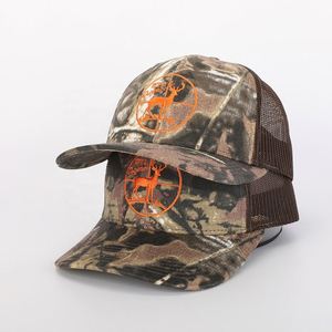 OEM de alta calidad al por mayor de encargo clásico de 6 paneles de camuflaje de algodón para hombre Gorras Animal bordado Logo deportes malla sombrero gorra de camionero sombrero - Product Image 1