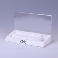 Boîte de présentation en acrylique pour petit comptoir portable rotatif personnalisé pour la vente au détail de rouge à lèvres de maquillage de crème de beauté pour l'affichage de magasin POP
