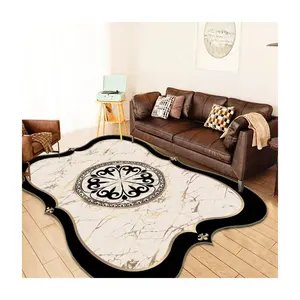 도매 고품질 크리스탈 벨벳 깔개 말레이시아 카펫 사용자 정의 페르시아 스타일 디자인 카펫 3d 인쇄