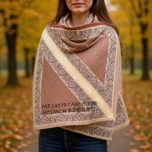 Écharpe triangulaire multifonctionnelle 60x135cm, écharpes tricotées pour un usage quotidien - Product Image 3