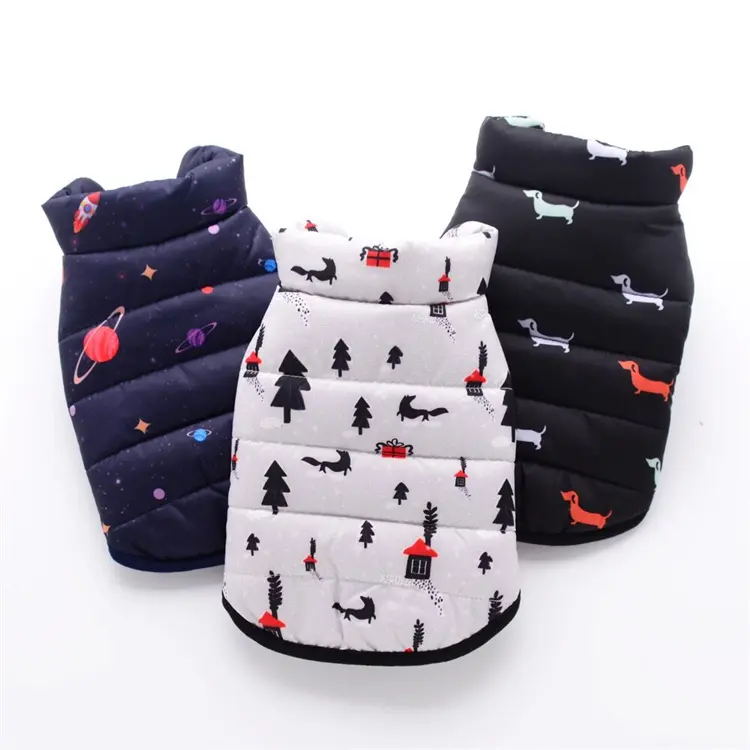 Grosir produk pakaian katun santai setan kecil mantel anjing baju hewan peliharaan Musim Dingin