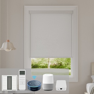 Stores enrouleurs électriques intelligents sans fil en polyester occultant de qualité supérieure, à commande manuelle, <span class=keywords><strong>pour</strong></span> fenêtres - Product Image 3