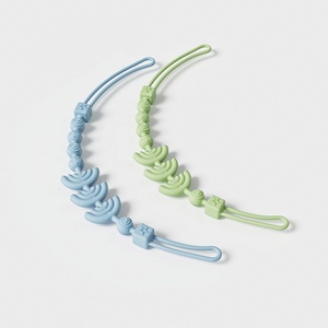 Cadena Multifuncional para Chupetes de Bebé, Productos de Silicona Suave y Flexible para Bebé, Libres de BPA, 2 en 1, Cadena Antipérdida, Clip para Chupetes - Product Image 3