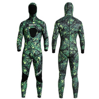 Combinaison de plongée en néoprène 2 mm 3 mm camouflage personnalisé, deux pièces, résistante aux UV, pour la pêche sous-marine, combinaison de plongée pour homme