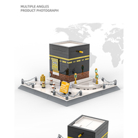 Wange 4226 - Juego de Bloques de Construcción del Modelo Popular de la Mezquita Kaaba de La Meca, Juguetes de Plástico Nuevos, Ladrillos de Arquitectura de la Mezquita, Famosos Bloques de Construcción del Kaaba