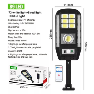 Lámpara LED COB Solar para Exteriores, IP65, Sensor de Movimiento PIR, Resistente al Agua, Luz de Emergencia para Pared, Jardín y Calle - Product Image 3