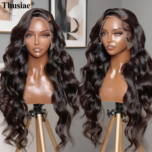 Parrucche di capelli umani vergini Remy grezzi con onda lunga, da 20-<span class=keywords><strong>40</strong></span> <span class=keywords><strong>pollici</strong></span>, per donne nere, con frontale in pizzo naturale e onda profonda - Product Image 2