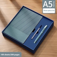 Besery Simple Business Promotion Kits de bienvenue pour coffret cadeau d'entreprise en cuir Pu A5 Journal Notebook et stylo personnalisable