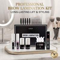 Kit de lamination des sourcils sans stimulation sous marque privée, outils professionnels de permanente et de lifting des cils et sourcils