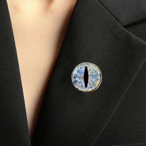 Atacado: Broches e Pins de Lapela Olho de Dragão Maligno, Emblemas Artesanais Olho de Dragão e Vidro, Amuleto Gótico, Presentes para Estudantes, Acessórios de Moda - Product Image 4