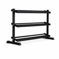 Support de rangement pour haltères hexagonaux en acier à 3 niveaux avec logo personnalisé OEM, capacité 20 paires, support de poids 42 kg pour salle de sport et fitness