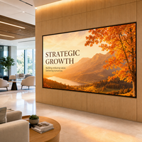 Écran LED intérieur P0.93 à pas fin, affichage LED COB 4K, système de panneaux vidéo pour salle de contrôle et centre de commandement