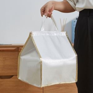 Bolsa Térmica para Alimentos con Logotipo Personalizado, Aislamiento de Papel de Aluminio Dorado, para Entrega de Comida, Gran Capacidad, Frío/Calor - Product Image 3