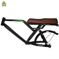 Cadre de vélo électrique YQBIKES Modle en aluminium pour moteur Bafang, compatible avec pneus larges, pour vélos de route et de ville, destiné aux usines d'assemblage