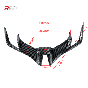 สปอยเลอร์ปีกฉลาม ABS พลาสติกสำหรับรถมอเตอร์ไซค์ RSP สำหรับครอบใต้กันชนหน้า รุ่น R15 <span class=keywords><strong>V3</strong></span> ใช้ได้กับรถสตรีททั่วไป - Product Image 2