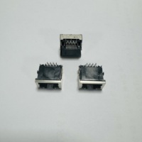 Conector Modular XW-ETLINK de 1 Puerto POE+ Ethernet RJ45 10G 5G 10 Pines Cat5/Cat6 ABS, Conector Hembra 8P8C de Latón para PCB