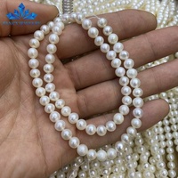 Perles d'eau douce de haute qualité en gros, 5-6 mm, A-AAAAA, perles d'eau douce naturelles, perles en vrac, brin de perles