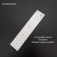 OEM ODM Personnalisé, carte LED SMD 3030 à 48 points, assemblage de PCB en aluminium 230x50mm SunshineOpto pour lentille LED