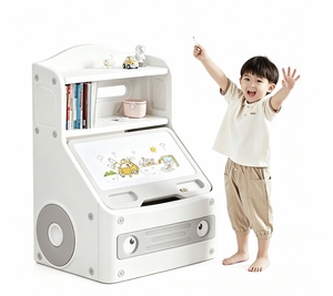Cassettiera per Bambini Stile Automobile con Motivo a Biscotti, Facile da Trasportare, per Conservare Vestiti e Giocattoli - Product Image 5