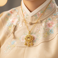 Collier pour amoureux en cuivre micro-incrusté de zirconium de luxe léger, plaqué or véritable, simple et élégant, pour femme
