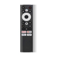 Télécommande Smart TV Bluetooth avec commande vocale et code fixe pour Android TV, piles AAA, 47 boutons, modèle TY-22B