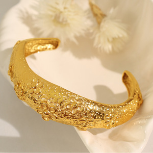 Fashion <b>Bangle</b> Zinc Alloy Irregular Open Cuff <b>Bracelet</b> For Women Luxury Statement Jewelry - Product Image 2