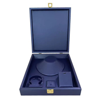 Coffret à bijoux personnalisé en cuir PU de 30,7 cm avec support intérieur pour buste, boucles d'oreilles, bracelets et bagues, logo personnalisé, sans quantité minimale de commande, boîte de rangement