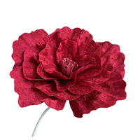 Grande fleur de pivoine artificielle en velours, grande fausse pivoine pour la décoration de mariage et de fête