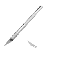 Couteau à graver personnalisé OEM coloré à 5 lames en acier inoxydable outils de réparation pour enlever la poudre acrylique des ongles