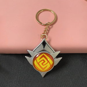 Jeu Genshin Impact Vision Lnazuma Ganyu Keqing Wendi Xiao porte-clés lumineux 7 éléments armes oeil <span class=keywords><strong>de</strong></span> dieu Original jouet porte-clés - Product Image 6