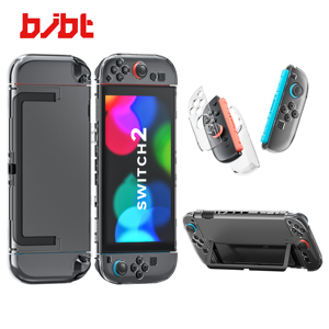מגן קשיח BJBT לסוויץ' 2 של נינטנדו, מסגרת PC קשיחה עם ידית TPU רכה, עמיד בפני זעזועים, כיסוי לקונסולת משחקים - Product Image 1
