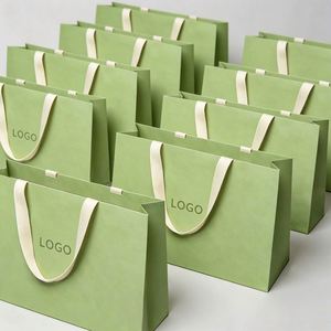 Sacs en papier personnalisés avec logo de marque, de luxe, écologiques, pour la promotion du thé et du vin, sans pli de taille - Product Image 3