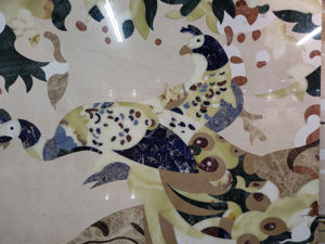 고급 소결 된 돌 예술 그림 도자기 대리석 모양 타일 배경 - Product Image 6