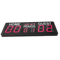 Tableau de bord numérique de volley-ball Portable 4 pouces, 10 chiffres, tableau de bord alimenté par télécommande