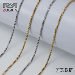 Stainless Steel Chain Necklace 2.0mm 455cm Gold Silver Color Geometric Design Daily Wear Jewelry for Women Gift - Product Image 5