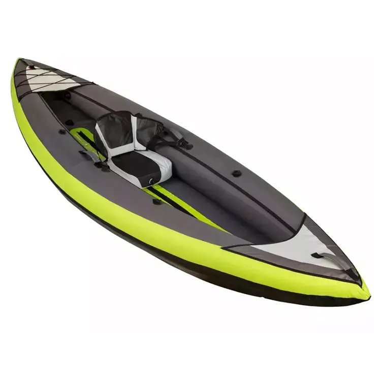 1 Person Drop Stitch Foldable Canoe Boat Sea Inflatable Kayak With Accessories