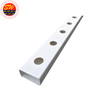 Perfil de PVC Extruido Personalizado con Múltiples Cavidades, Componente Estructural para Ventanas y Puertas, para Uso en Exteriores y Baños
