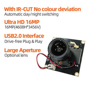 Module de caméra USB avec capteur <span class=keywords><strong>CMOS</strong></span> 16MP Ultra <span class=keywords><strong>HD</strong></span> 4K S5K2P1 et microphone IRCUT pour scanner de livraison express - Product Image 2