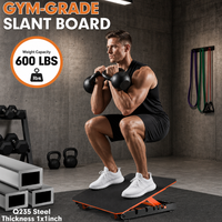 Planche inclinée réglable pour squats, étirements des mollets, soulagement de la fasciite plantaire, capacité 600 LBS, robuste, antidérapante, OEM ODM, logo personnalisé