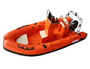 Жесткая надувная лодка SAILSKI rescue 5,2 м/17 футов (корпус из стекловолокна, ткань гипалона, 8 человек, подвесной мотор 90 л.с.)
