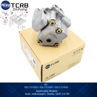 مضخة زيت محرك من مصنع TCRB لسيارات فولكس فاجن وأودي وسكودا وسيات أماروك 2.0 TDI ديزل T5 T6 03L115105F 03L115105D