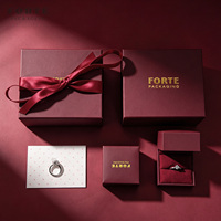 Coffret à bijoux à fermeture magnétique, couvercle rabattable, logo personnalisé, emballage cadeau de luxe pour anniversaire