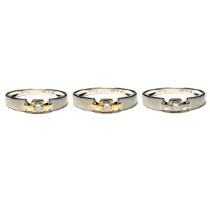 Bague de mariage pour couple Forever, homme et femme, or blanc et jaune 18 carats, diamant véritable, pour fête et anniversaire - Product Image 4