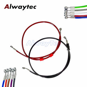 Banjo Bolts <strong>Motorcycle</strong> 28&deg;- 28&deg; AN3 254 -1220mm Braided Hose Hydraulic Reinforce Brake Line Clutch Oil Tube M10 Banjo Universal - Product Image 6