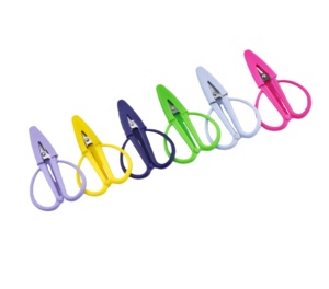 Mini Forbici Colorate Portatili, Tagliafilo, Forbici da Ricamo, Forbici di Sicurezza per Studenti con Cappuccio in Silicone, Mini Forbici Tascabili - Product Image 6