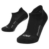 Chaussettes de Pilates pour femmes en coton premium sans couture, antidérapantes, avec grip, pour barre, gym, athlétisme, Pilates, avec logo personnalisé, chaussettes de yoga