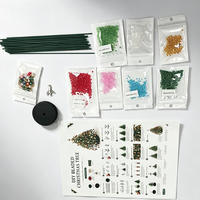 Kit de Bricolage Arbre Perlé d'Halloween, Ensemble de Fabrication d'Arbres Perlés, Décoration de Bureau d'Halloween à Lumière Chaude, Cadeau Artisanal DIY pour Fête à Domicile